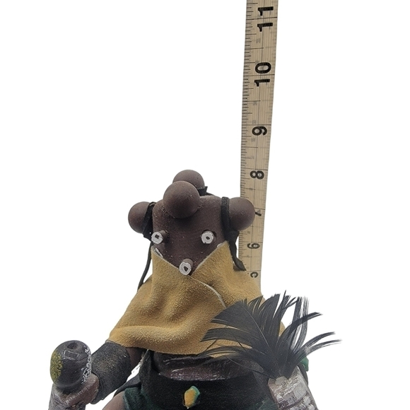 Vintage Mudhead sitting Kachina signed Dada Yazzie - Picture 10 of 11